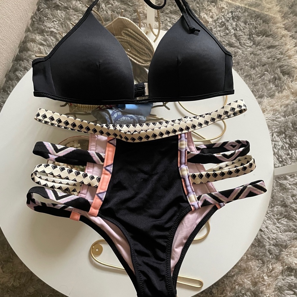 VS & Pink Swimsuit Top & High Waisted Bottom